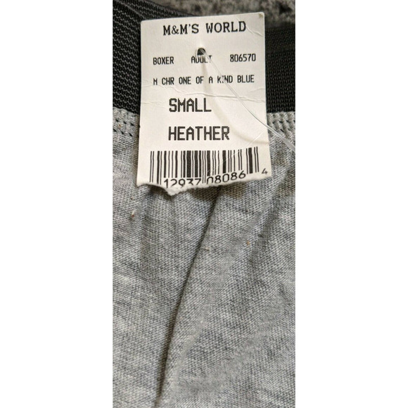 NWT M&Ms Adult 100% Cotton Gray Gym Shorts Size S - Picture 7 of 7